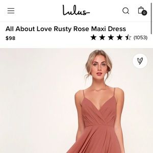 Lulu Rusty Rose Bridesmaid Dress - Worn once